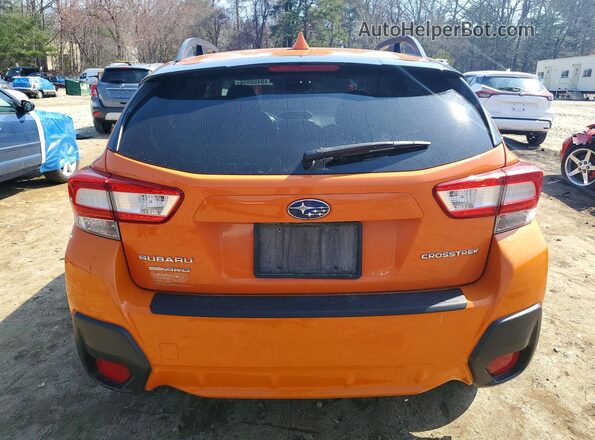 JF2GTAEC7KH206694 2019 SUBARU CROSSTREK Orange Вид ззаду