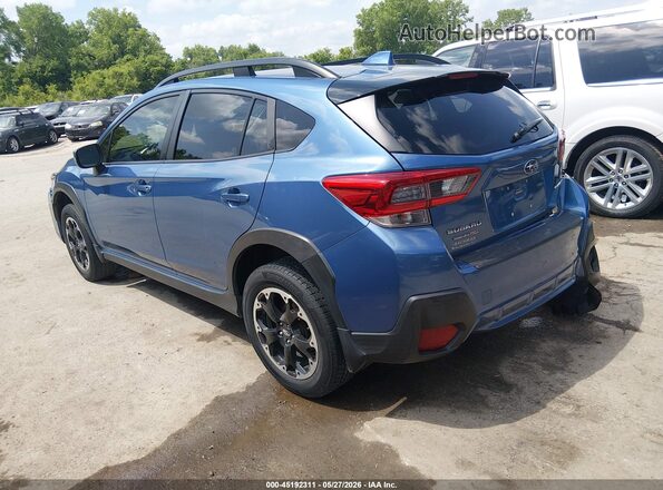 JF2GTAECXMH254175 2021 SUBARU CROSSTREK Blue Trasero izquierdo