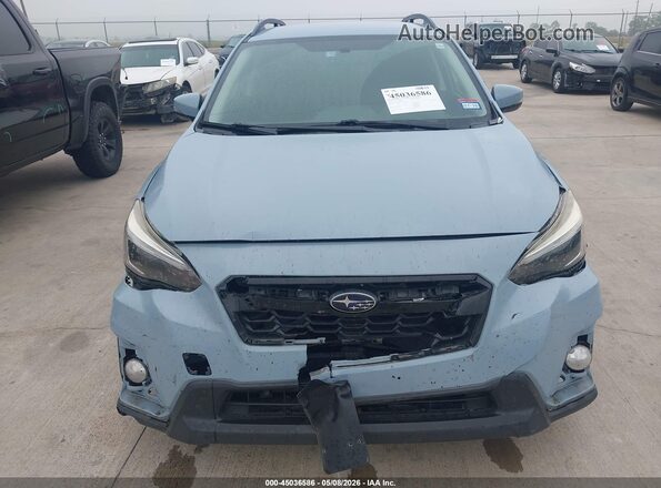 JF2GTAJC2JH280965 2018 SUBARU CROSSTREK Light Blue Widok zestawu wskaźników