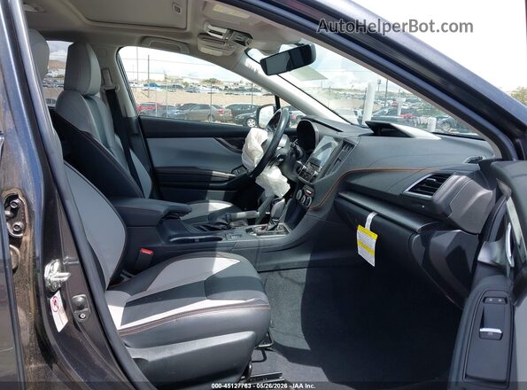 JF2GTAMC5JH205625 2018 SUBARU CROSSTREK Gray Widok wnętrza z przodu