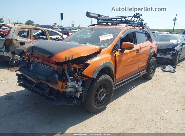JF2GTANC1KH397965 2019 SUBARU CROSSTREK Orange Vista tres cuartos delantera izquierda