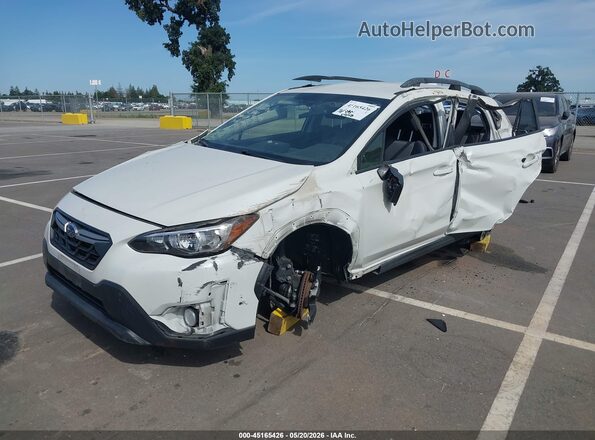 JF2GTAPC0N8201516 2022 SUBARU CROSSTREK White Առջևի ձախ երեք քառորդ տեսարան