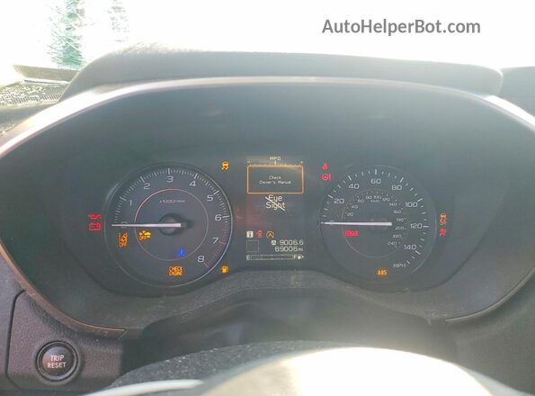 JF2GTAPC2M8320327 2021 SUBARU CROSSTREK Blue ხელსაწყოთა პანელის ხედი