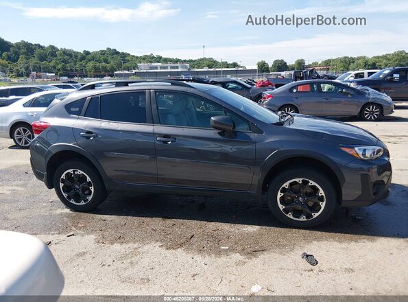 JF2GTAPC5M8394485 2021 SUBARU CROSSTREK Gray Սալոնի հետևի տեսք