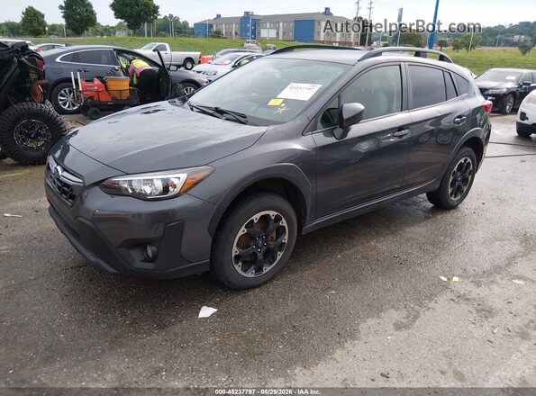 JF2GTAPC6M8250251 2021 SUBARU CROSSTREK Gray Przód lewy