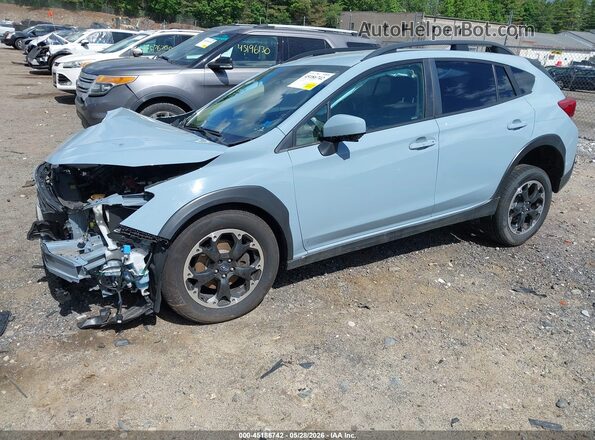 JF2GTAPC7N8214960 2022 SUBARU CROSSTREK Light Blue Передняя левая четверть