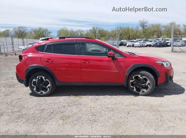 JF2GTHNC2M8249237 2021 SUBARU CROSSTREK Red უკანა სალონის ხედი