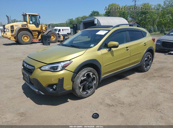 JF2GTHNC3MH310840 2021 SUBARU CROSSTREK Зеленый Передняя левая четверть