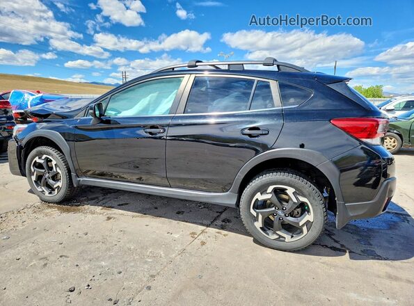JF2GTHNC6NH280041 2022 SUBARU CROSSTREK Black Trasero izquierdo