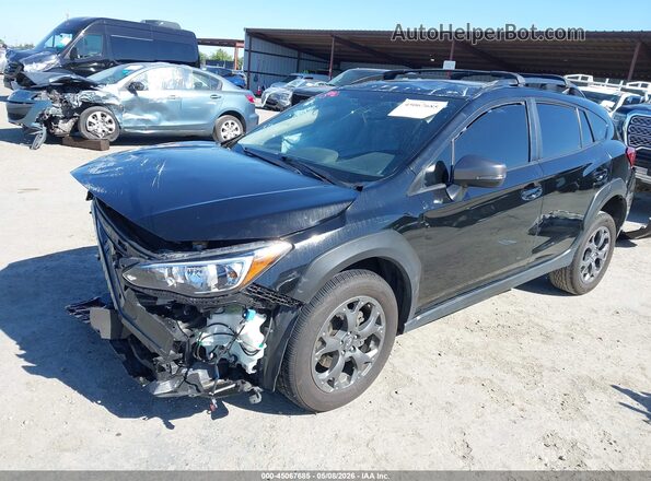 JF2GTHRC9PH275154 2023 SUBARU CROSSTREK Black Vista tres cuartos delantera izquierda