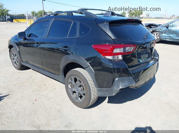 JF2GTHRC9PH275154 2023 SUBARU CROSSTREK Black Trasero izquierdo