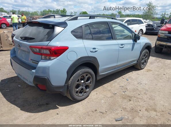 JF2GTHSC6NH207885 2022 SUBARU CROSSTREK Light Blue Trasero derecho