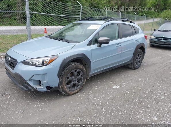 JF2GTHSC8NH285200 2022 SUBARU CROSSTREK Blue Передня ліва чверть