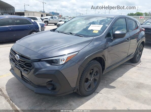 JF2GUABC7R8266275 2024 SUBARU CROSSTREK Gray წინა მარცხენა ხედი სამი მეოთხედიდან