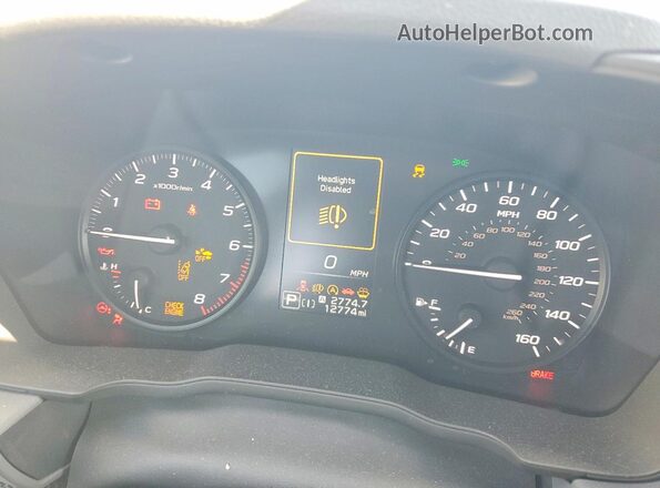 JF2GUABC9R8396414 2024 SUBARU CROSSTREK Silver Вид щитка приладів