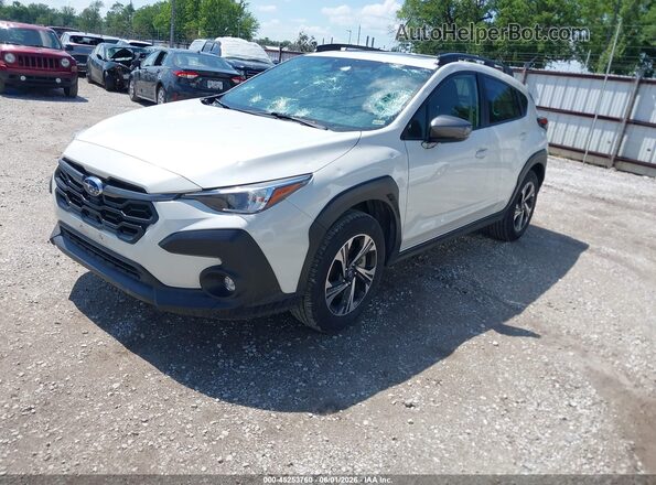JF2GUADC0RH356994 2024 SUBARU CROSSTREK White Առջևի ձախ երեք քառորդ տեսարան