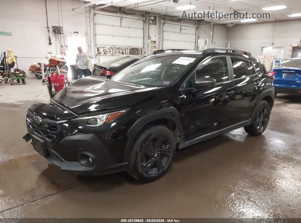 JF2GUADC0RH373892 2024 SUBARU CROSSTREK Черный Передняя левая четверть