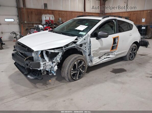 JF2GUADC1RH909586 2024 SUBARU CROSSTREK White Առջևի ձախ երեք քառորդ տեսարան