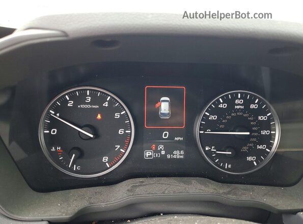 JF2GUADC3R8876767 2024 SUBARU CROSSTREK White Instrument cluster view