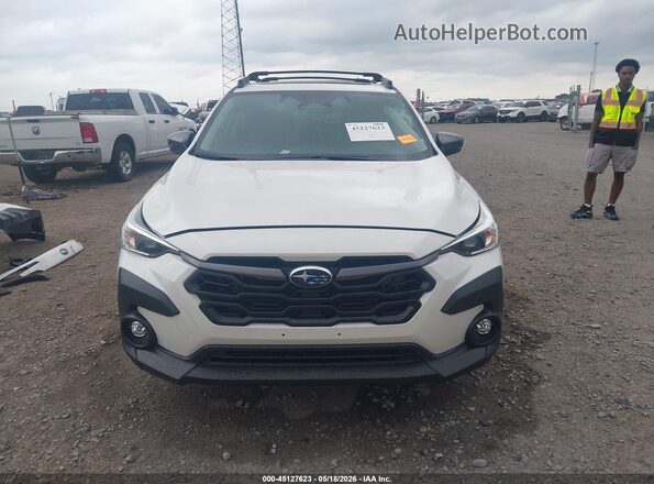 JF2GUADC3RH396728 2024 SUBARU CROSSTREK White უკანა სალონის ხედი