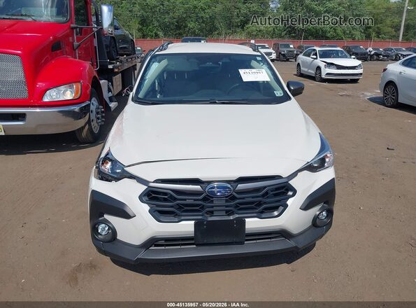 JF2GUADC6R8856626 2024 SUBARU CROSSTREK White Widok zestawu wskaźników