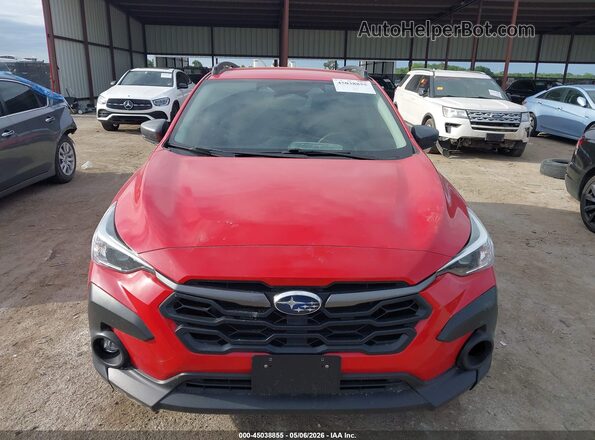JF2GUADC6R8869120 2024 SUBARU CROSSTREK Red Widok zestawu wskaźników