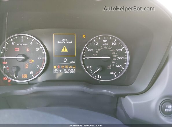 JF2GUHDC7S8203429 2025 SUBARU CROSSTREK White უკანა სავარძლების ხედი