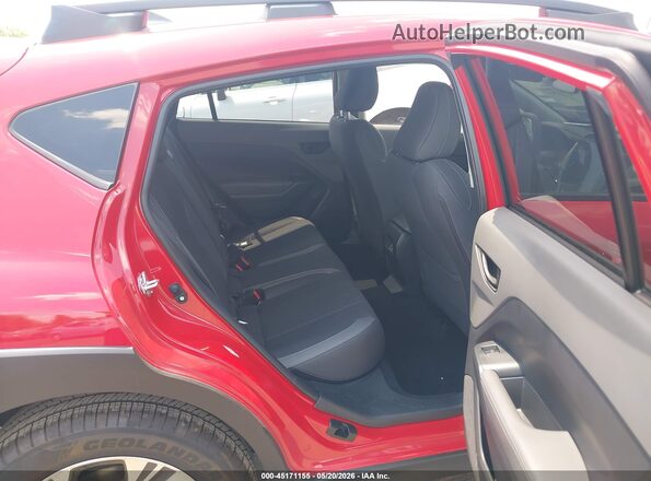 JF2GUHDCXS8272390 2025 SUBARU CROSSTREK Red VIN კოდის სტიკერის ხედი