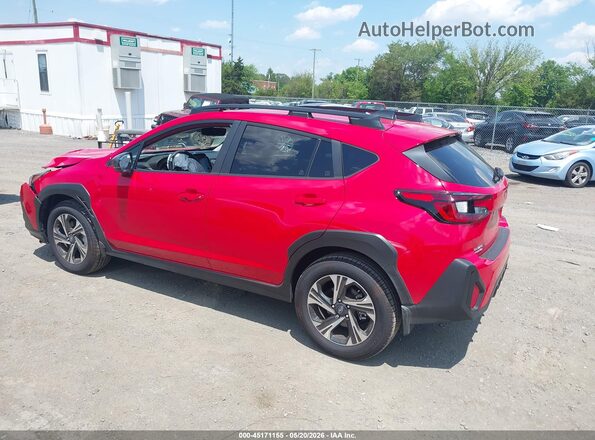 JF2GUHDCXS8272390 2025 SUBARU CROSSTREK Red უკანა მარცხენა