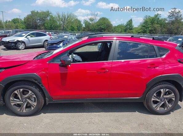 JF2GUHDCXS8272390 2025 SUBARU CROSSTREK Red სალონის 360-გრადუსიანი ხედი