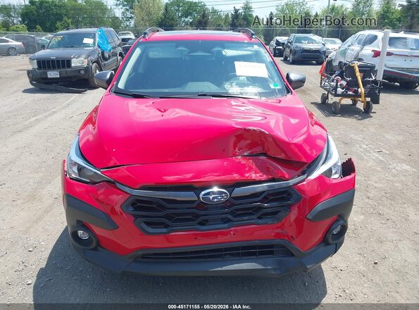 JF2GUHDCXS8272390 2025 SUBARU CROSSTREK Red ხელსაწყოთა პანელის ხედი