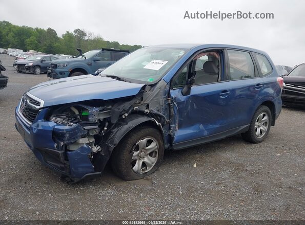 JF2SJAAC0JG548479 2018 SUBARU FORESTER Blue Widok z przodu