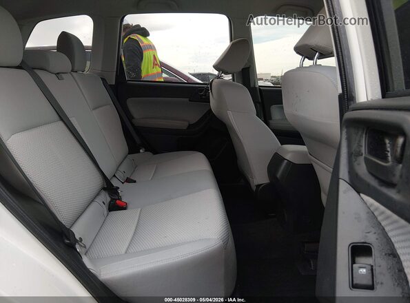 JF2SJAAC0JH430507 2018 SUBARU FORESTER 2.5 White VIN კოდის სტიკერის ხედი