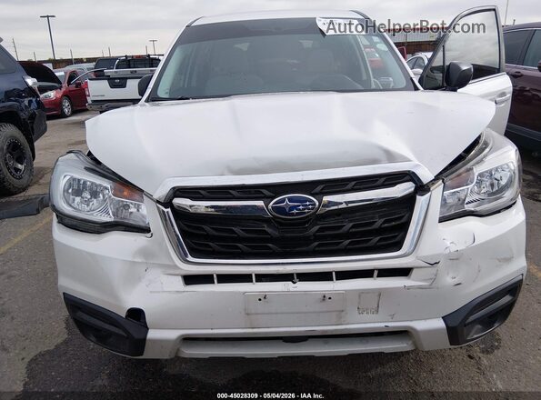 JF2SJAAC0JH430507 2018 SUBARU FORESTER 2.5 White წინა ხედი