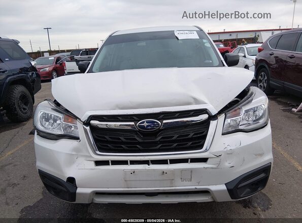 JF2SJAAC0JH430507 2018 SUBARU FORESTER 2.5 White ხელსაწყოთა პანელის ხედი