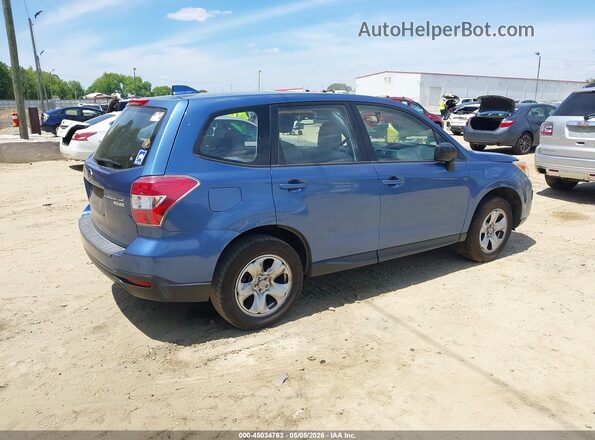 JF2SJAAC1GH503389 2016 SUBARU FORESTER 2.5 Blue Задня права чверть