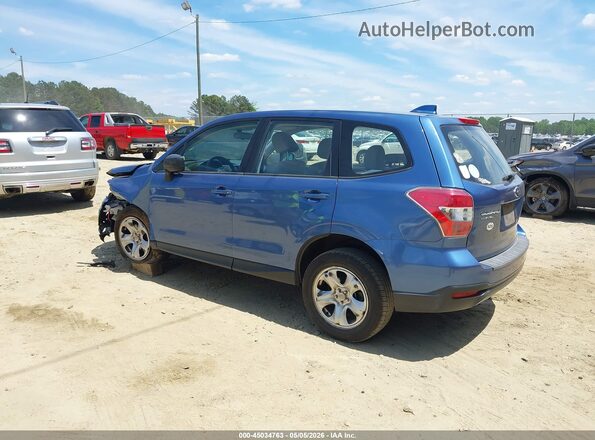 JF2SJAAC1GH503389 2016 SUBARU FORESTER 2.5 Blue Задня ліва чверть