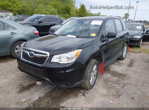 JF2SJAAC4GG525991 2016 SUBARU FORESTER 2.5 Черный Передняя левая четверть