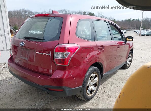 JF2SJAAC4GH559858 2016 SUBARU FORESTER Burgundy Задня права чверть