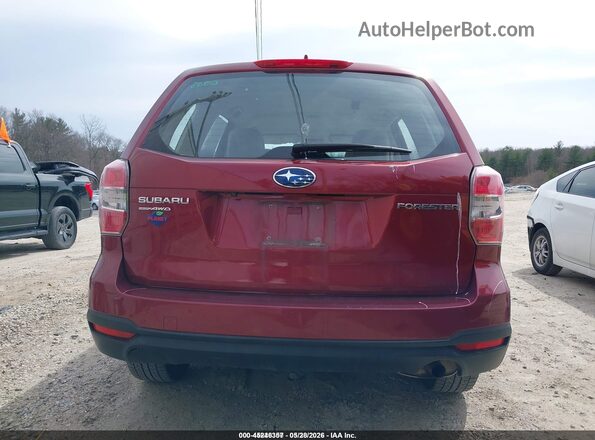 JF2SJAAC4GH559858 2016 SUBARU FORESTER Burgundy 