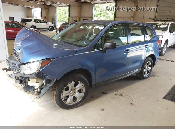 JF2SJAAC7JG606801 2018 SUBARU FORESTER Blue Передня ліва чверть