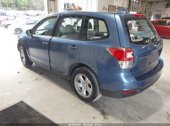 JF2SJAAC7JG606801 2018 SUBARU FORESTER Blue Задня ліва чверть