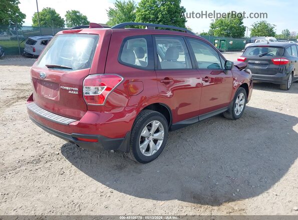 JF2SJABC2GH567858 2016 SUBARU FORESTER 2.5 Burgundy 