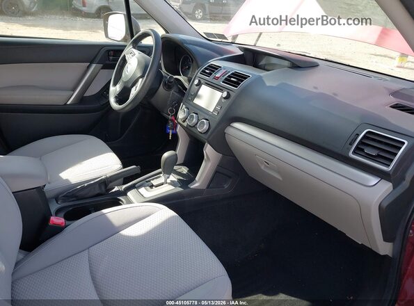 JF2SJABC2GH567858 2016 SUBARU FORESTER 2.5 Burgundy 