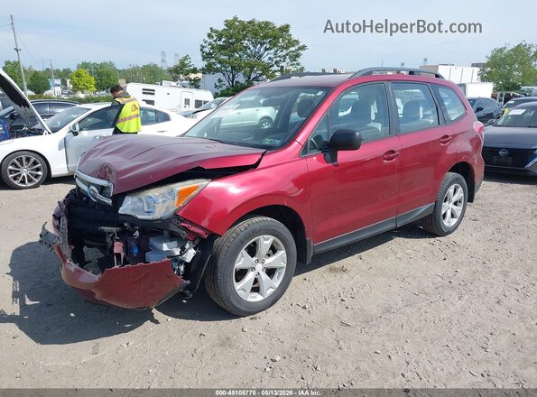 JF2SJABC2GH567858 2016 SUBARU FORESTER 2.5 Burgundy 