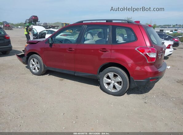 JF2SJABC2GH567858 2016 SUBARU FORESTER 2.5 Burgundy 