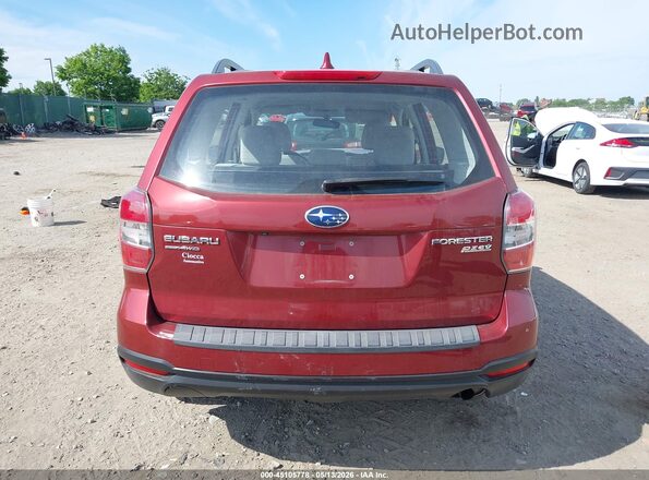 JF2SJABC2GH567858 2016 SUBARU FORESTER 2.5 Burgundy 