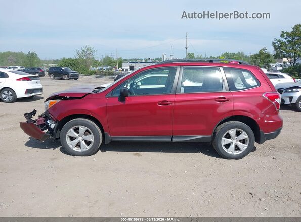 JF2SJABC2GH567858 2016 SUBARU FORESTER 2.5 Burgundy 