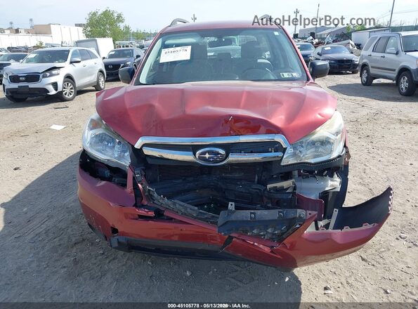 JF2SJABC2GH567858 2016 SUBARU FORESTER 2.5 Burgundy 