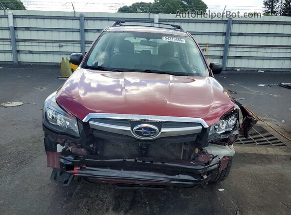 JF2SJABC2JH469419 2018 SUBARU FORESTER Red Front view